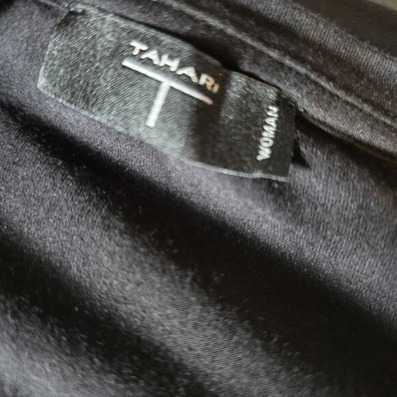 Tahari Shirt Womens 3X Black Leopard Sheer Balloon Sleeve Plus Top Blouse Luxury - Picture 5 of 7